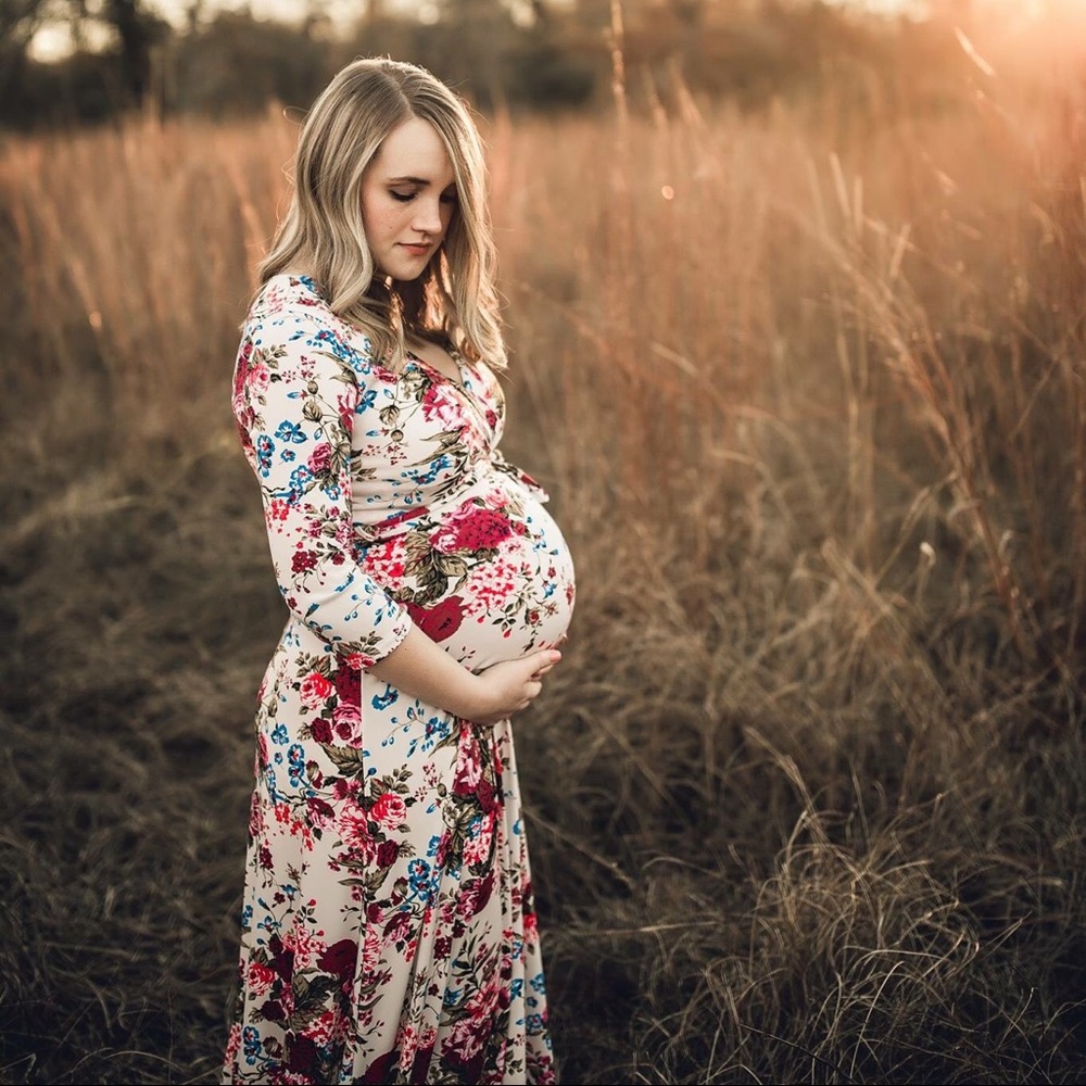 Pinkblush Floral Maternity Dress